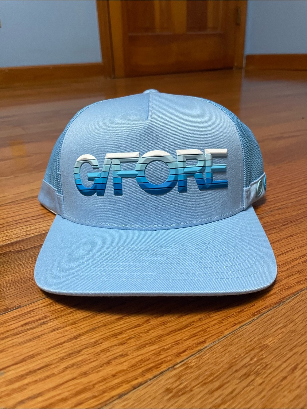 G/Fore 3D hombre Gradient Blue Grey Golf Baseball Hat Cap New NWT GMH000062